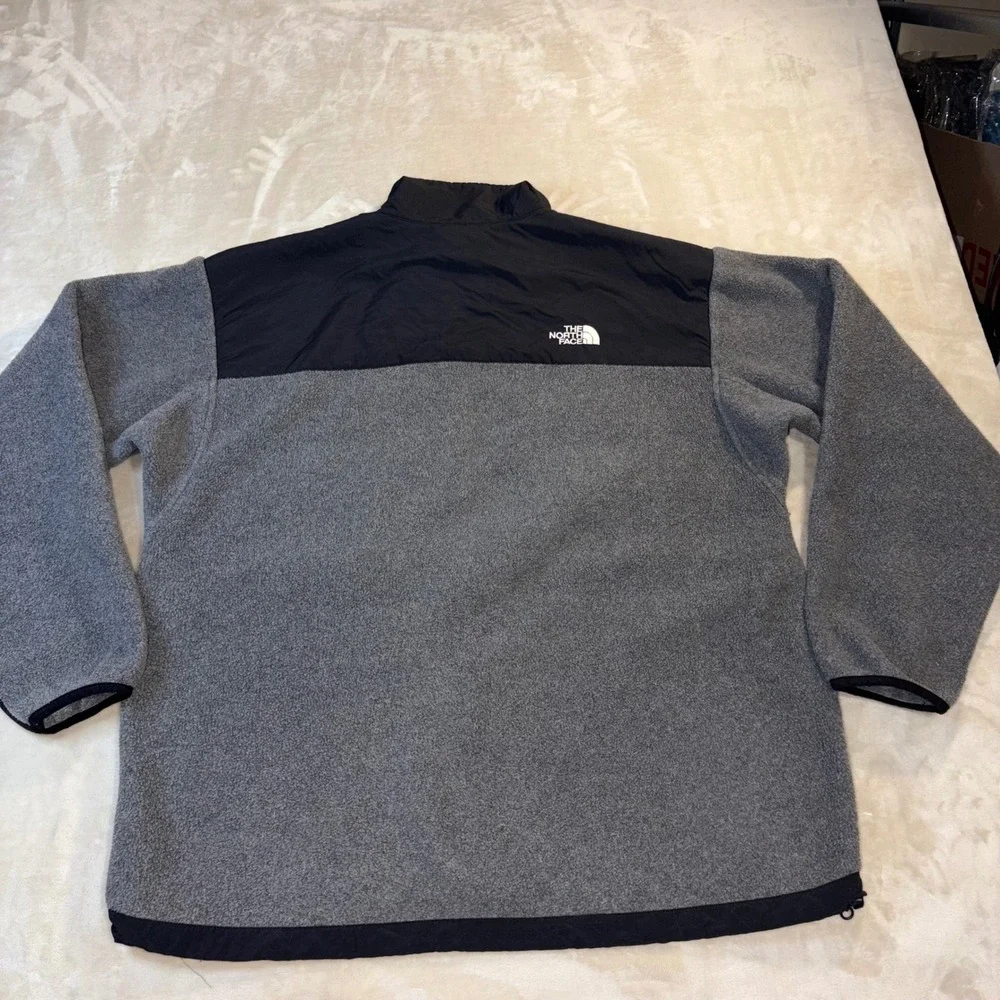 The North Face Denali Fleece Jacket Mens XL Gray Black Full Zip Denali 1